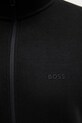 BOSS Green Μπλούζα με κουμπιά ανδρική βαμβακερή με ελαστάν 50555496 μαύρο