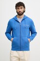 Tommy Hilfiger суичър с цип и качулка мъжки от памук син MW0MW42462