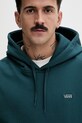 Vans bluza z kapturem męska bawełniana turkusowy VN000P21FRJ1