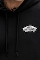 Vans bluza z kapturem męska z bawełną VN000STCY281 czarny