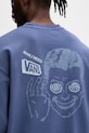 Vans bluza oversize męska z bawełny VN000STRFOB1 niebieski