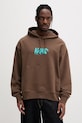 Vans Bluza z kapturem męska bawełniana brązowy VN000VXZFST1