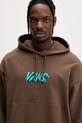 Vans Bluza z kapturem męska bawełniana brązowy VN000VXZFST1
