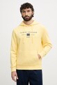 Tommy Hilfiger mikina s kapucňou pánska bavlnená žltá MW0MW42464