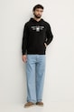 Tommy Hilfiger mikina s kapucňou pánska bavlnená MW0MW42464 čierna SS26