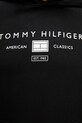 Tommy Hilfiger mikina s kapucňou pánska bavlnená MW0MW42464 čierna