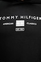 Tommy Hilfiger mikina s kapucňou pánska bavlnená MW0MW42464 čierna