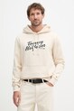 Tommy Hilfiger mikina s kapucňou pánska bavlnená béžová MW0MW42496