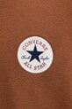 Converse bluza z kapturem męska z bawełną CVM6H113 brązowy