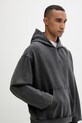 Filling Pieces kapucnis melegítőfelső férfi pamut Boxy Embroidered szürke 412632501284.136