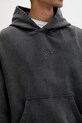 Filling Pieces kapucnis melegítőfelső férfi pamut Boxy Embroidered 412632501284.136 szürke