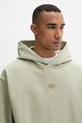 Filling Pieces dukserica sa kapuljačom muška pamučna Boxy Embroidered zelena 412632501284.302