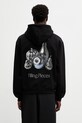 Filling Pieces bluza bawełniana Chrome Fruit z kapturem czarny 412633501291.130