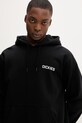 Dickies dukserica s kapuljačom muška s pamukom crna DK0A88POBLK1