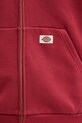Dickies mikina na zips s kapucňou pánska s bavlnou DK0A89PRL331 červená