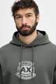 Armani Exchange суичър с качулка мъжки зелен XM002332.AF10818