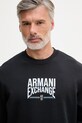 Armani Exchange bluza męska z bawełną czarny XM002446.AF22124