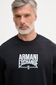 Armani Exchange bluza męska z bawełną czarny XM002446.AF22124