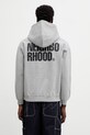 NEIGHBORHOOD bluza bawełniana CLASSIC SWEAT ZIP HOODIE LS nadruk szary 252UWNH.CSM03