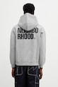 NEIGHBORHOOD bluza bawełniana CLASSIC SWEAT ZIP HOODIE LS nadruk szary 252UWNH.CSM03