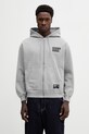Odzież NEIGHBORHOOD bluza bawełniana CLASSIC SWEAT ZIP HOODIE LS 252UWNH.CSM03 szary