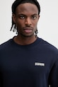 Napapijri bluza bawełniana SMALL BOX granatowy NP0A88TP1761