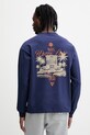 Napapijri bluza bawełniana UYUNI nadruk granatowy NP0A8AD1B2Q1