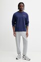 Napapijri bluza bawełniana UYUNI NP0A8AD1B2Q1 granatowy SS26