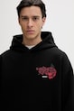 Bavlněná mikina HUGO Dagethood černá 50556389