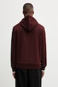 Odzież Fred Perry bluza rozpinana z kapturem bawełniana męska J7536 bordowy