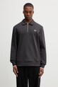 Fred Perry bluza bawełniana gładkie szary M2426
