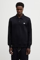Fred Perry bluza z kapturem męska bez kaptura granatowy M2427