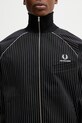 Fred Perry x Kris Van Assche kurtka z bawełną męska czarny SJ2100