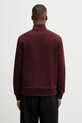 Odzież Fred Perry bluza bawełniana męska M3574.64A bordowy