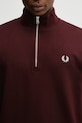 Fred Perry bluza bawełniana męska bordowy M3574.64A