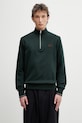 Fred Perry bluza bawełniana męska zielony M3574.85A