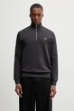 Fred Perry bluza bawełniana bawełna szary M3574.87A