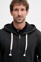 Guess rozepínací mikina s kapucí pánská bavlněná černá M6GQ15.K3019