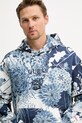 Guess bluza z kapturem męska bawełniana granatowy M6GQ03.K2826