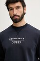 Guess кофта чоловіча бавовняна x North Sails темно-синій M6GQ26.K3490