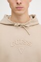 Guess felpa da uomo in cotone M6GQ04.K3009 beige