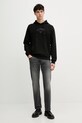 Guess felpa da uomo in cotone M6GQ04.K3009 nero SS26