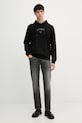 Guess felpa da uomo in cotone M6GQ04.K3009 nero SS26