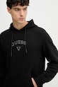 Guess felpa da uomo in cotone nero M6GQ04.K3009
