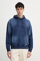 Guess Bluza z kapturem męska bawełniana TERRY granatowy M6GQ20.K3168