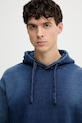 Guess Bluza z kapturem męska bawełniana TERRY granatowy M6GQ20.K3168