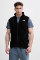 The North Face bluza bez rękawów męska GLACIER czarny NF0A8DQNJK31