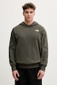 Odzież The North Face bluza z kapturem męska z bawełną MONTE NF0A8GA821L1 zielony