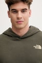 The North Face bluza z kapturem męska z bawełną MONTE zielony NF0A8GA821L1