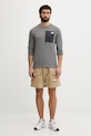 The North Face μπλούζα Ανδρική KECHA NF0A8CS9SOU1 γκρί SS26